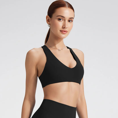 SoftMotion Y-Back Sports Bra – High Support Workout Top
