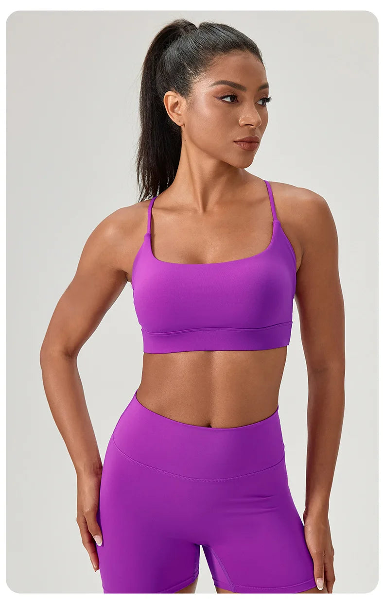 Seamless Sports Bra for Women | Stretchy Breathable Gym Crop Top