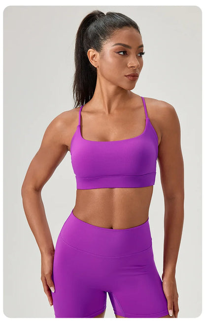 Seamless Sports Bra for Women | Stretchy Breathable Gym Crop Top
