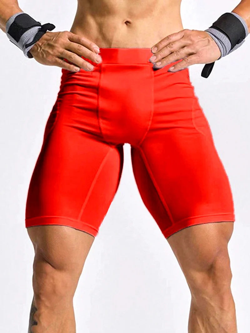 Men’s Compression Gym Shorts & Running Leggings – Quick-Dry Athletic Training Tights