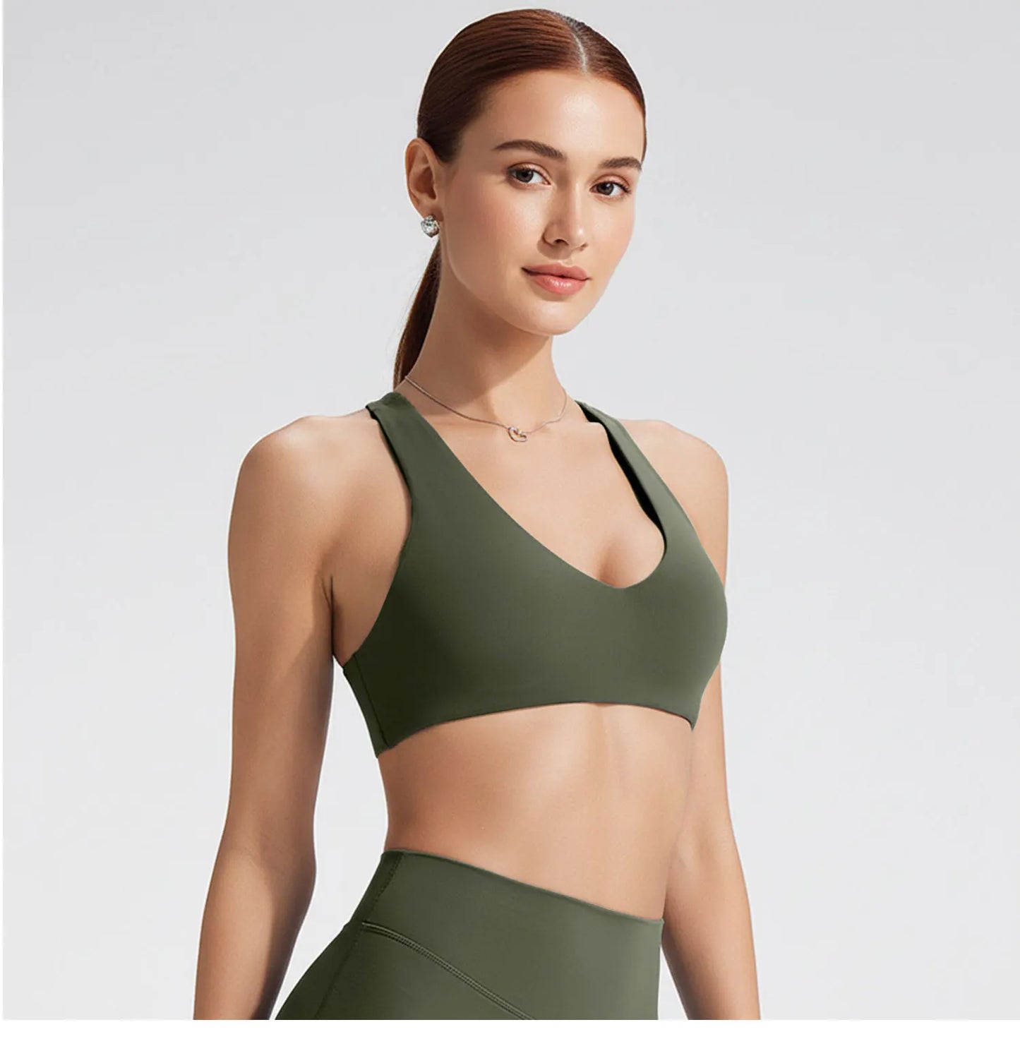 SoftMotion Y-Back Sports Bra – High Support Workout Top