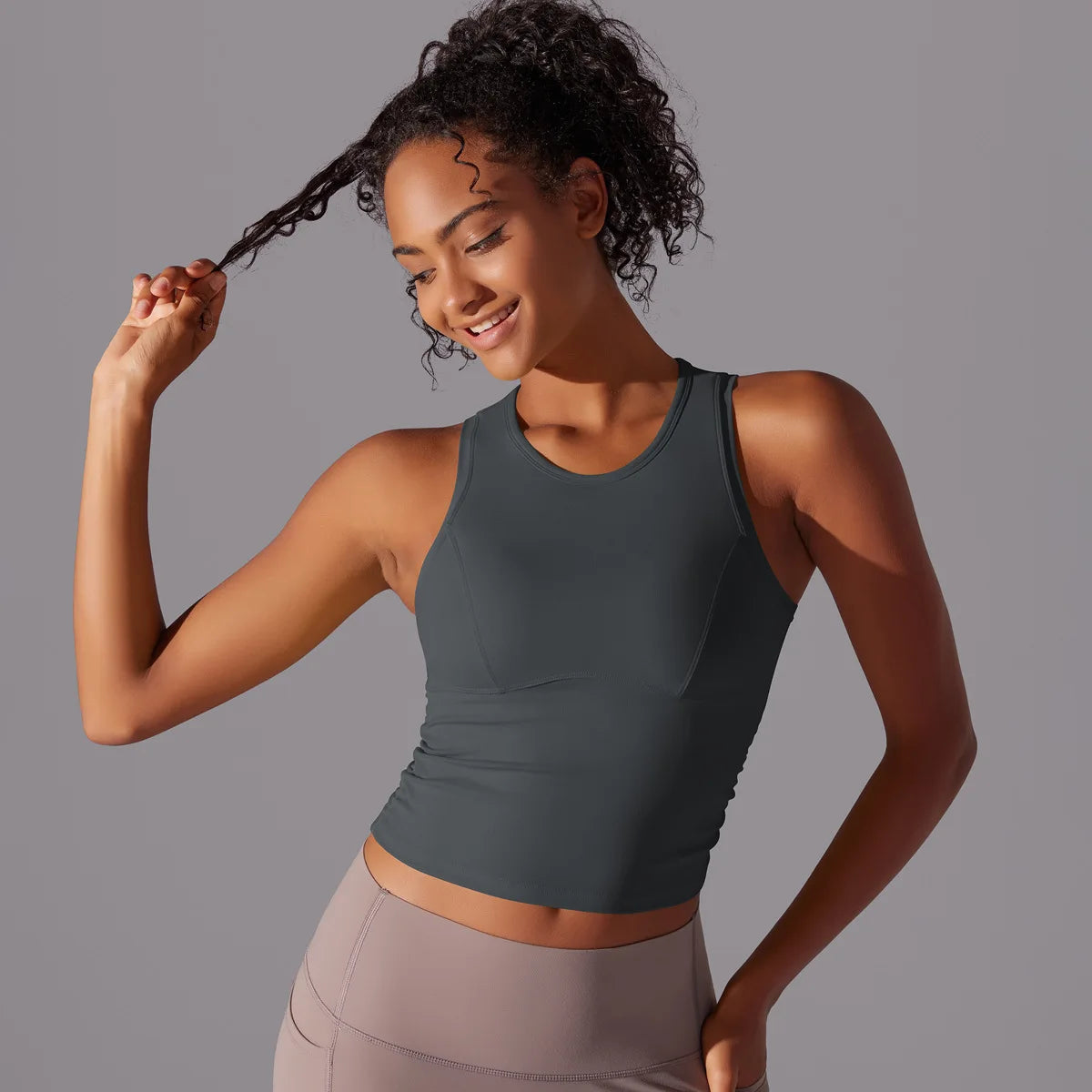 Women’s Sleeveless Gym Top – Slim Fit Quick-Dry Breathable Workout Vest