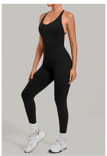 Women’s 2-Piece Gym Set – Padded Sports Bra & High-Waist Leggings Workout Outfit