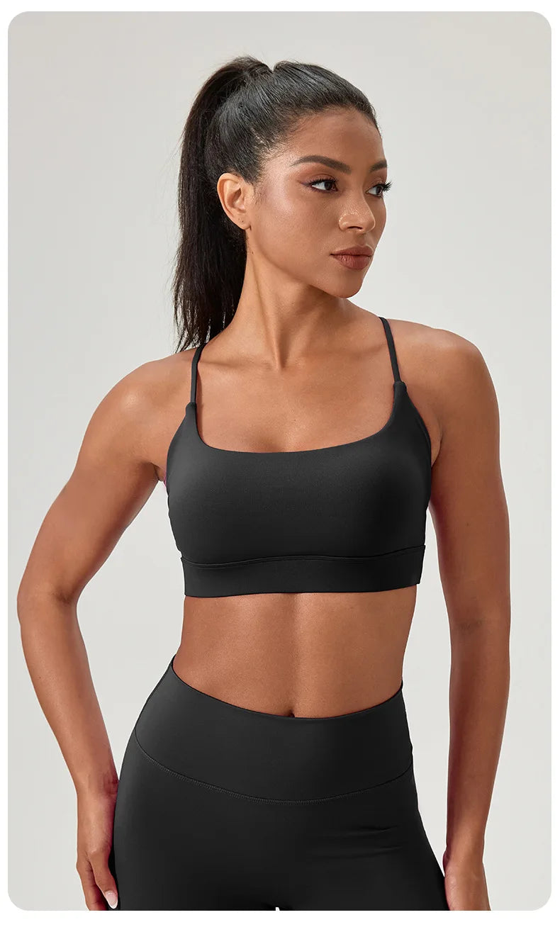 Seamless Sports Bra for Women | Stretchy Breathable Gym Crop Top