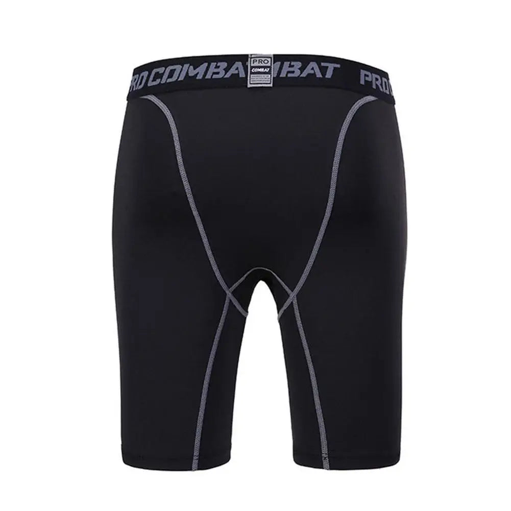 Men’s 2-in-1 Gym Shorts with Compression Tights – Bodybuilding Workout Training Shorts