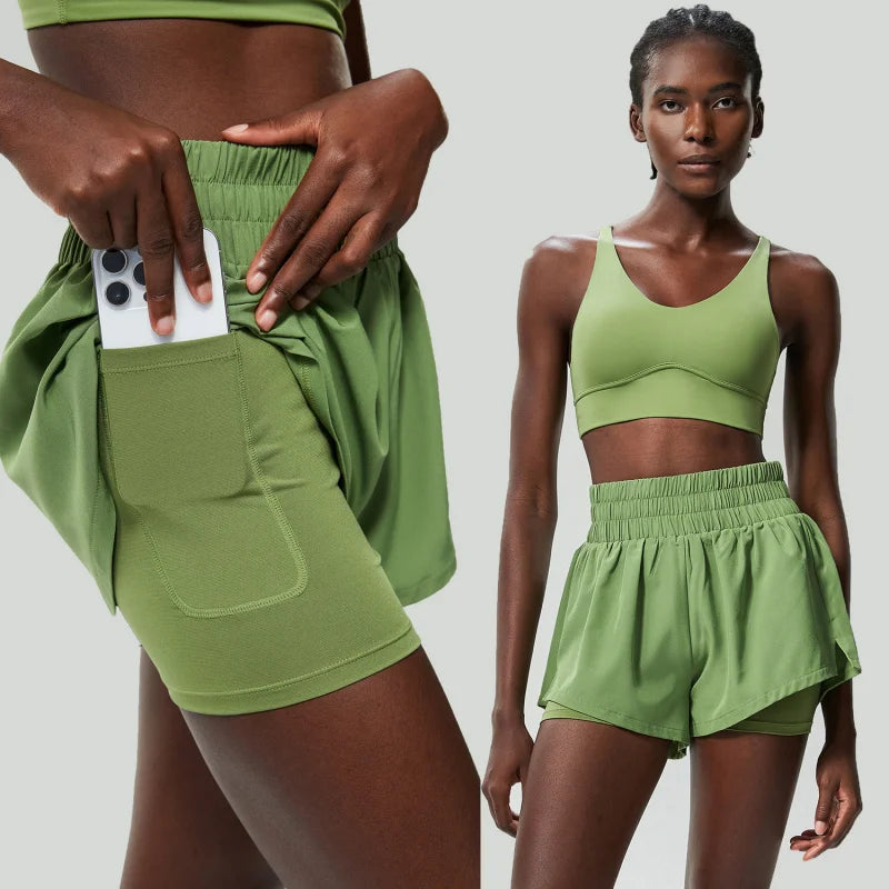 Women’s High Performance Sportswear Set – Tennis & Fitness Clothing