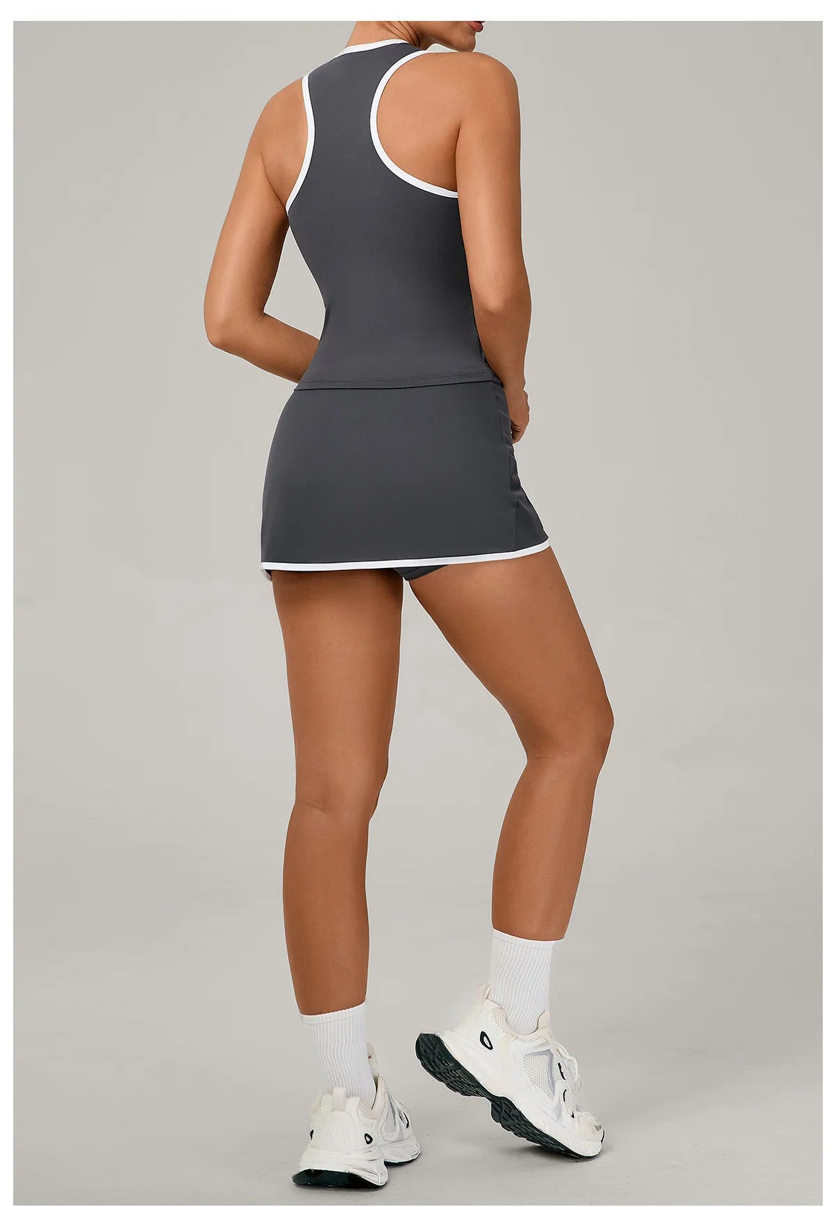 Women’s Athletic Skirt Set – Breathable Quick-Dry Tennis, Yoga & Running Outfit