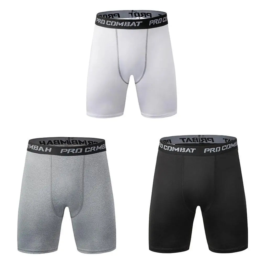 Men’s 2-in-1 Gym Shorts with Compression Tights – Bodybuilding Workout Training Shorts