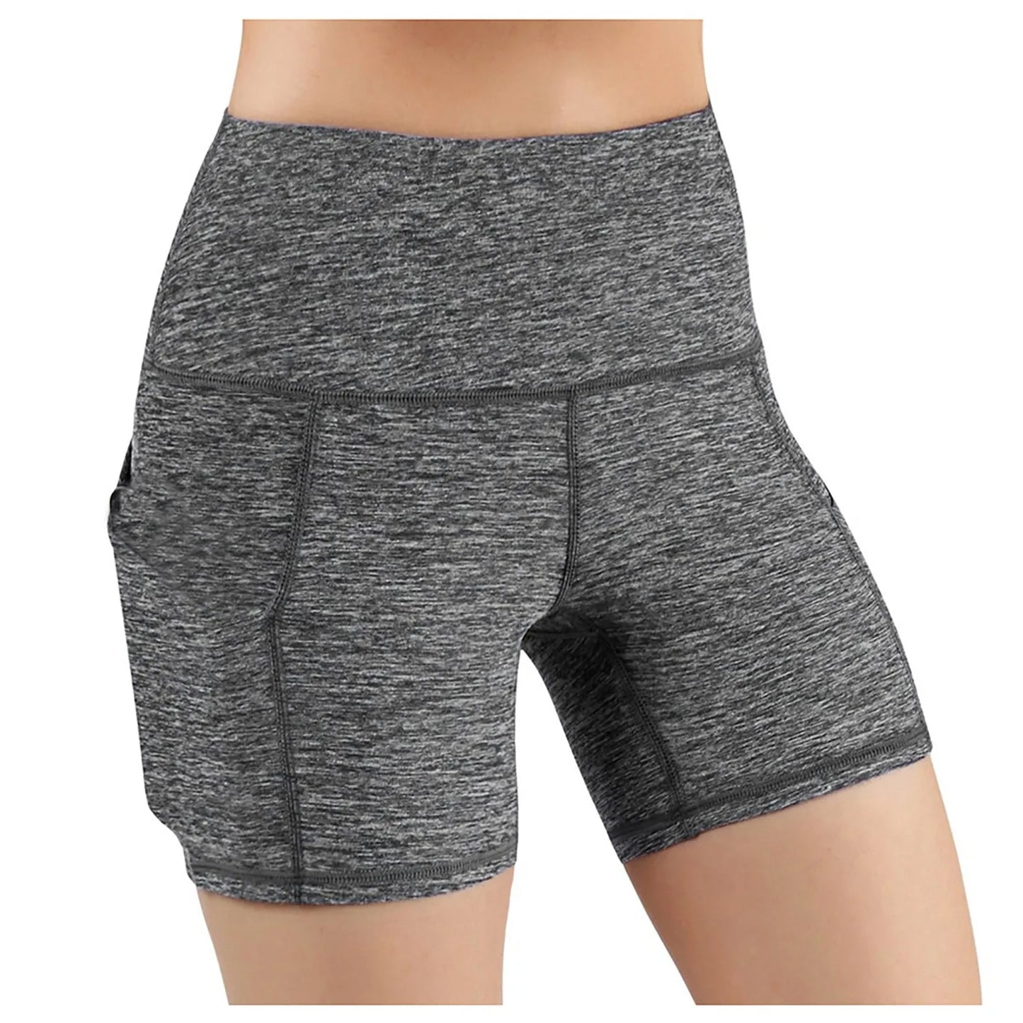 High Waist Yoga Shorts for Women with Pockets – Gym & Running