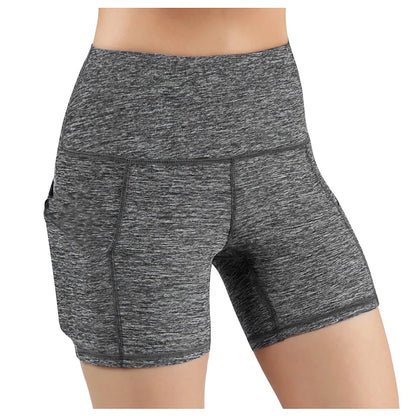 High Waist Yoga Shorts for Women with Pockets – Gym & Running