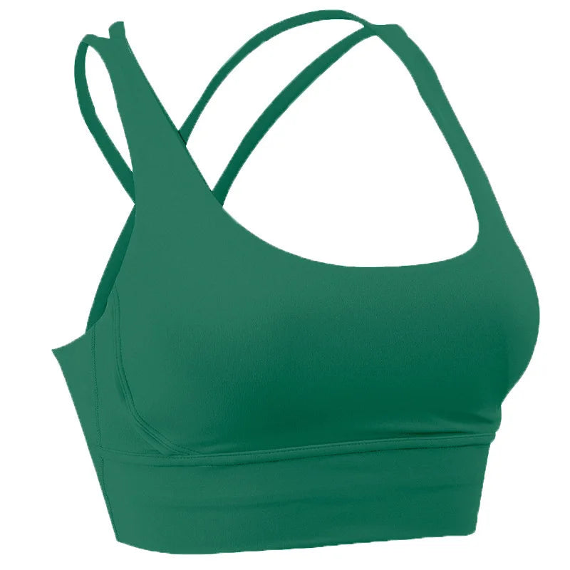 Cross Back Sports Bra for Women | Breathable Fitness & Yoga Top