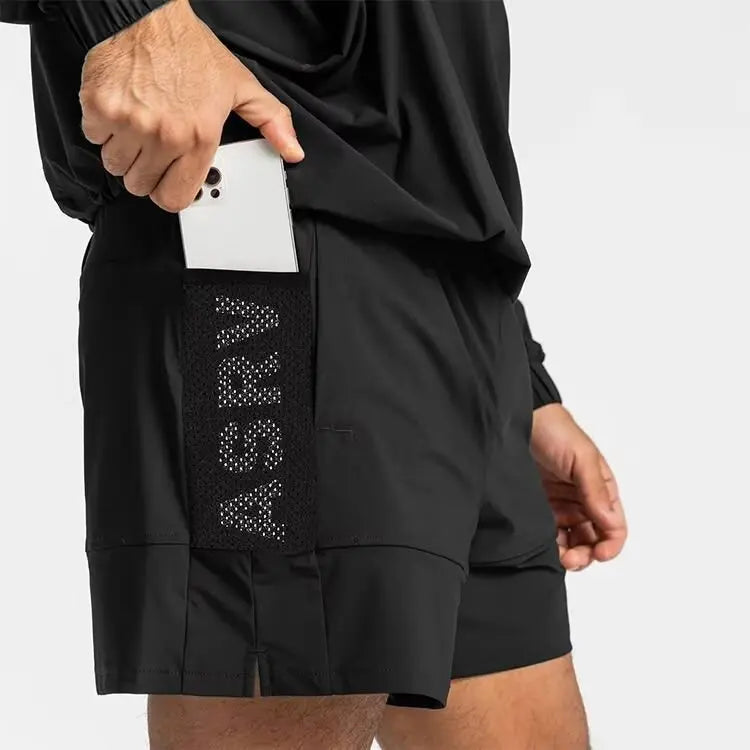 Men’s Performance Basketball Shorts – Quick-Dry Mesh Workout Shorts with Multi Pockets