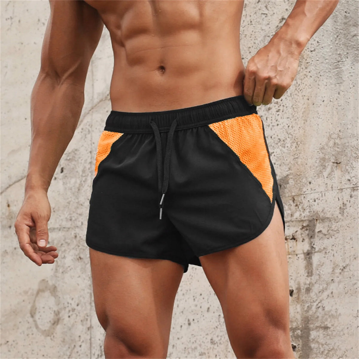 Men’s Solid Athletic Shorts – Lightweight Comfortable Gym & Running Wear