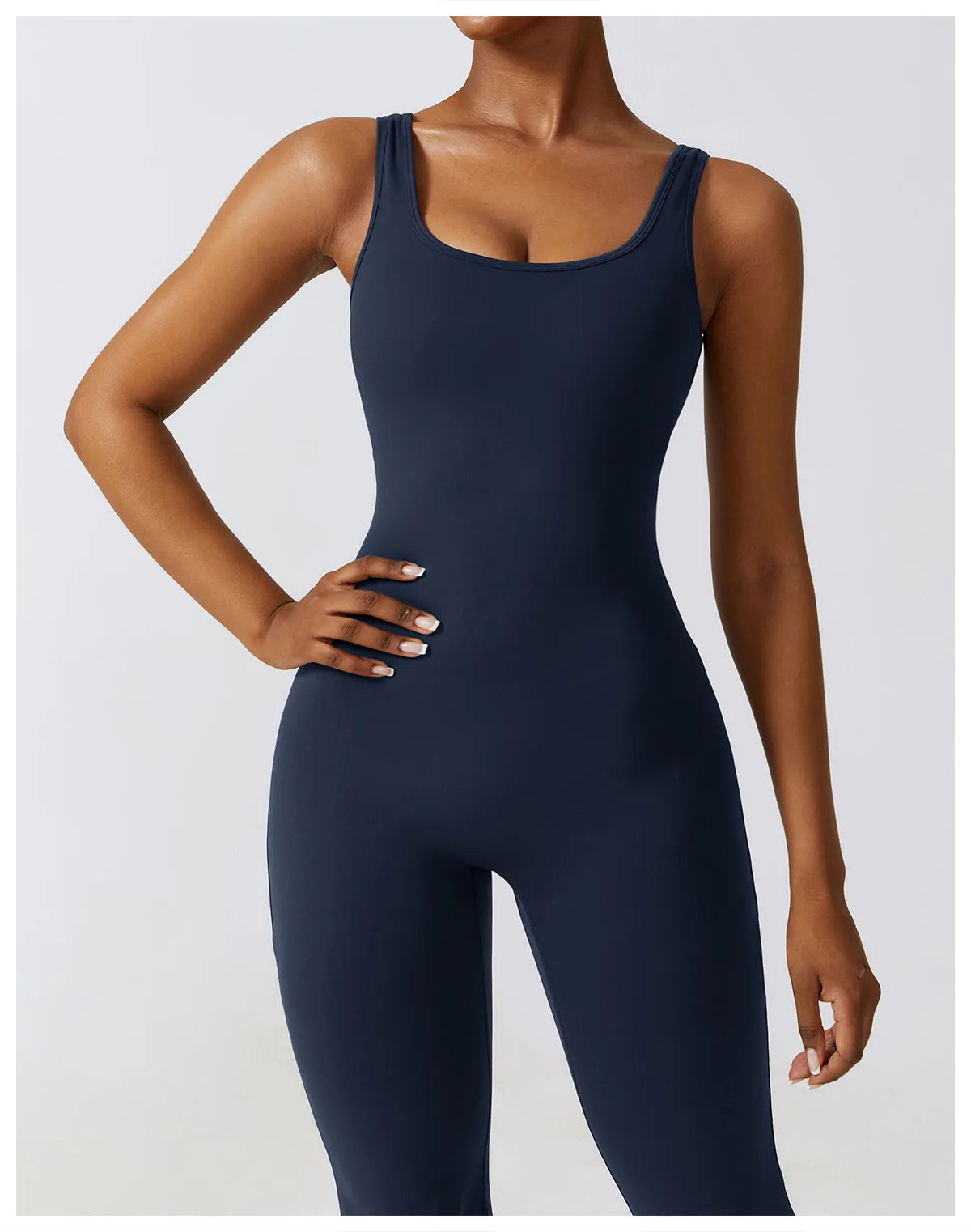 Women’s Seamless Fitness Jumpsuit – Stretch One-Piece Gym & Yoga Suit