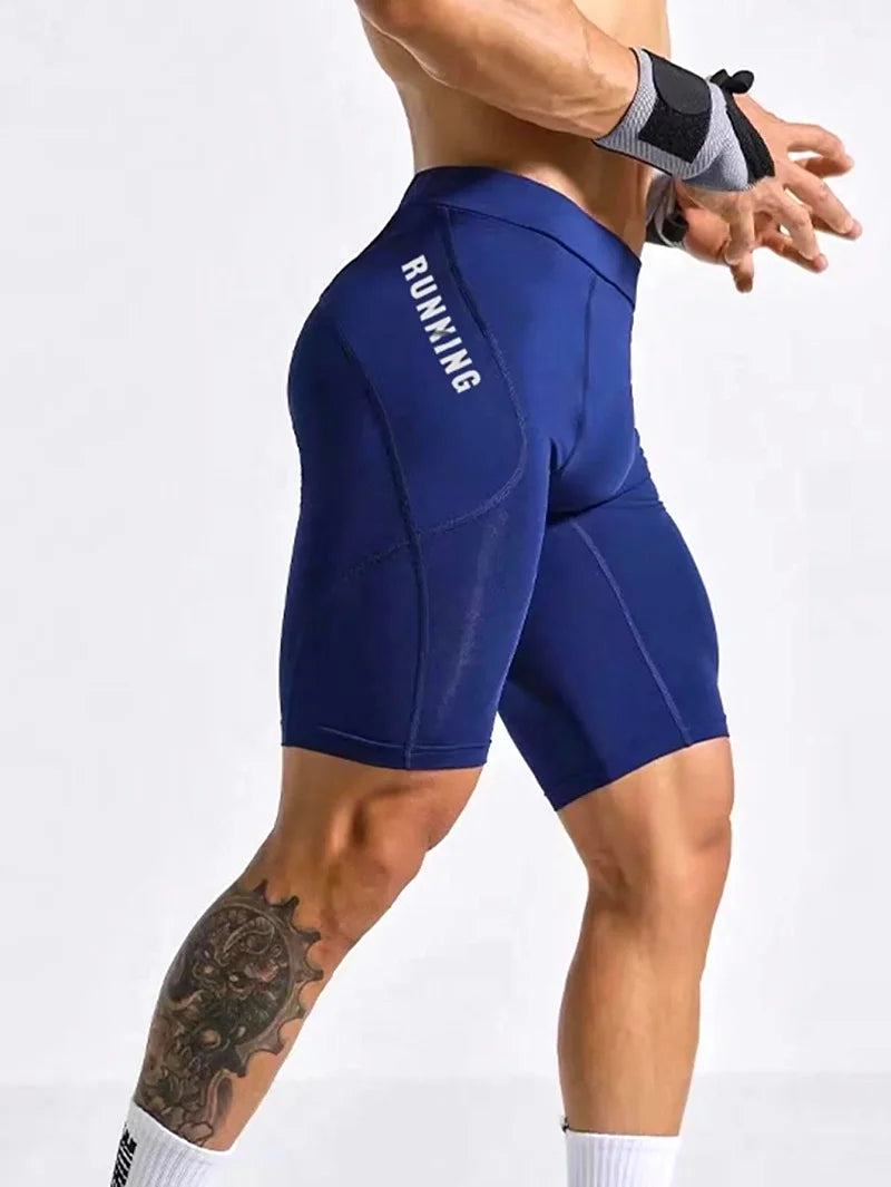 Men’s Compression Gym Shorts & Running Leggings – Quick-Dry Athletic Training Tights