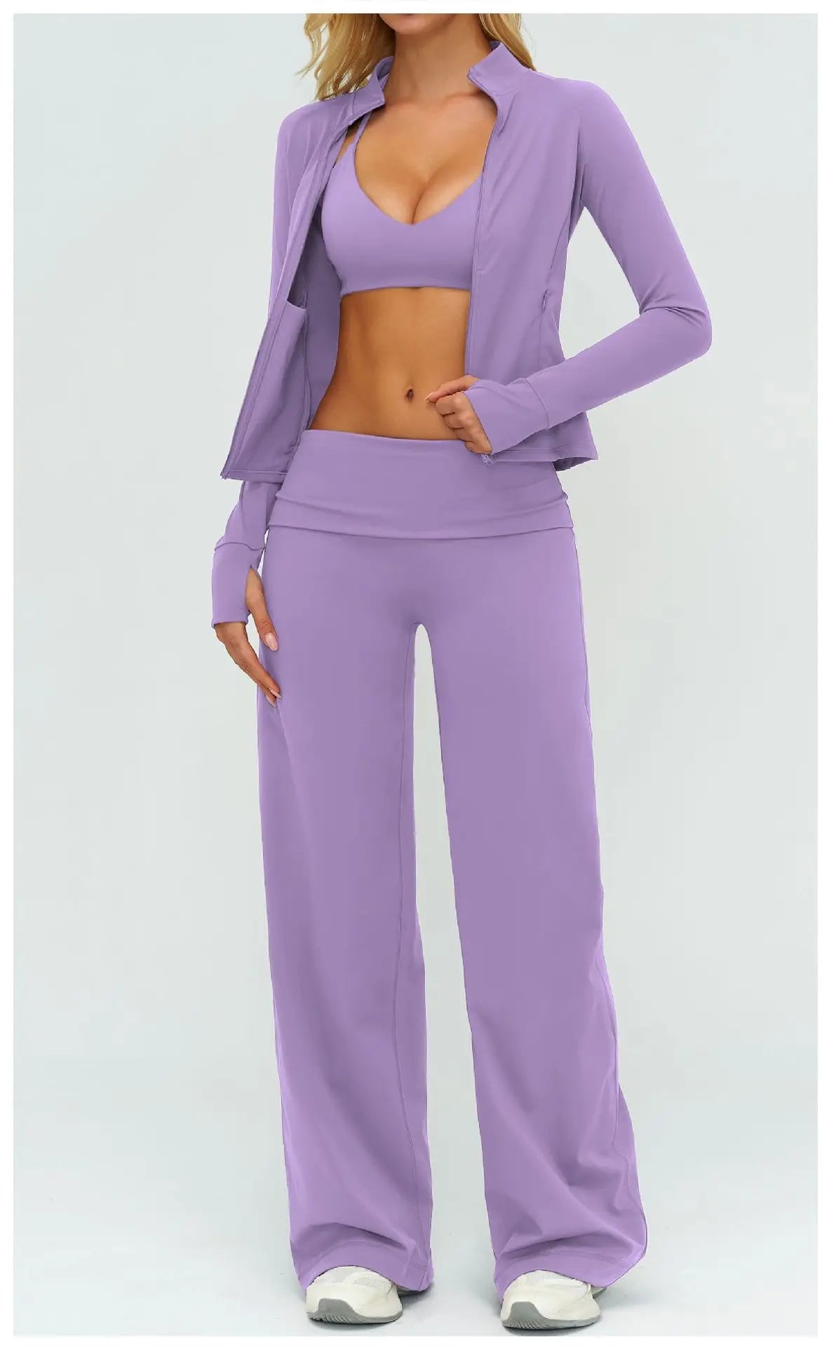 Women's Loose Fit Sportswear Set – Breathable Gym Clothes for Yoga & Outdoor Sports