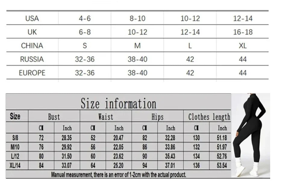 Warm Plush One-Piece Fitness Jumpsuit for Women | Long Sleeve Gym Wear