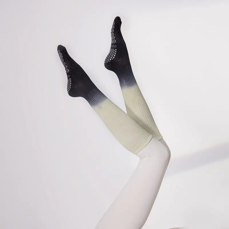 Women's Non-slip Long Pilates Workout Socks for Yoga