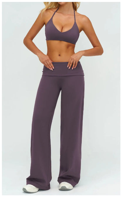 Women's Loose Fit Sportswear Set – Breathable Gym Clothes for Yoga & Outdoor Sports