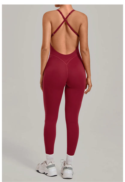 Women’s 2-Piece Gym Set – Padded Sports Bra & High-Waist Leggings Workout Outfit