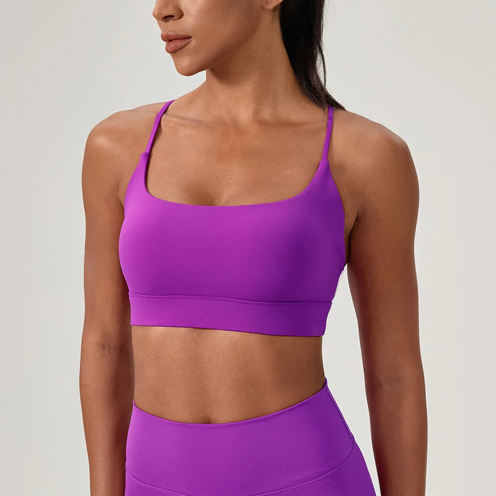 Seamless Sports Bra for Women | Stretchy Breathable Gym Crop Top