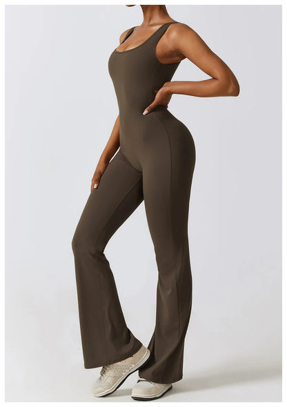 Women’s Seamless Fitness Jumpsuit – Stretch One-Piece Gym & Yoga Suit