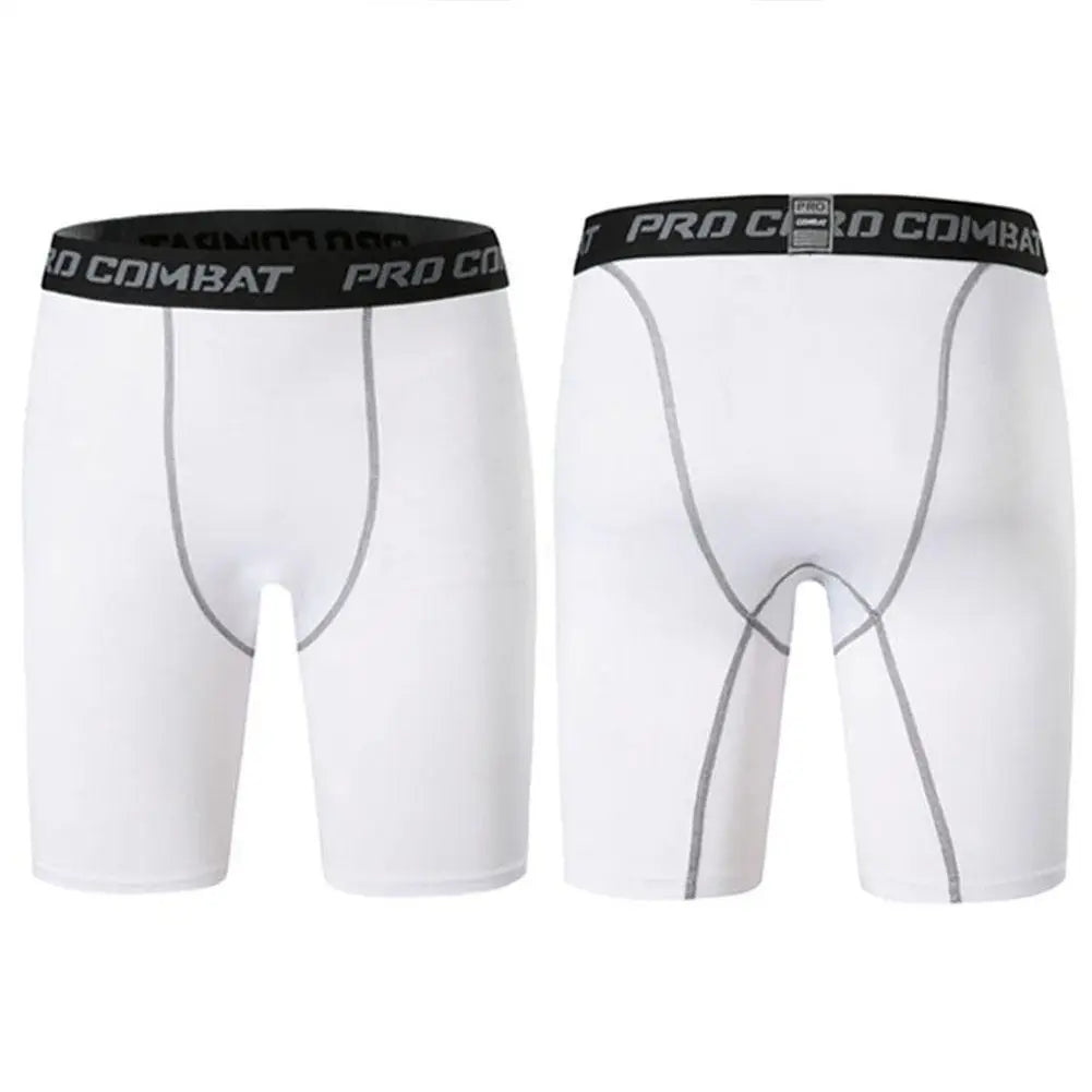 Men’s 2-in-1 Gym Shorts with Compression Tights – Bodybuilding Workout Training Shorts