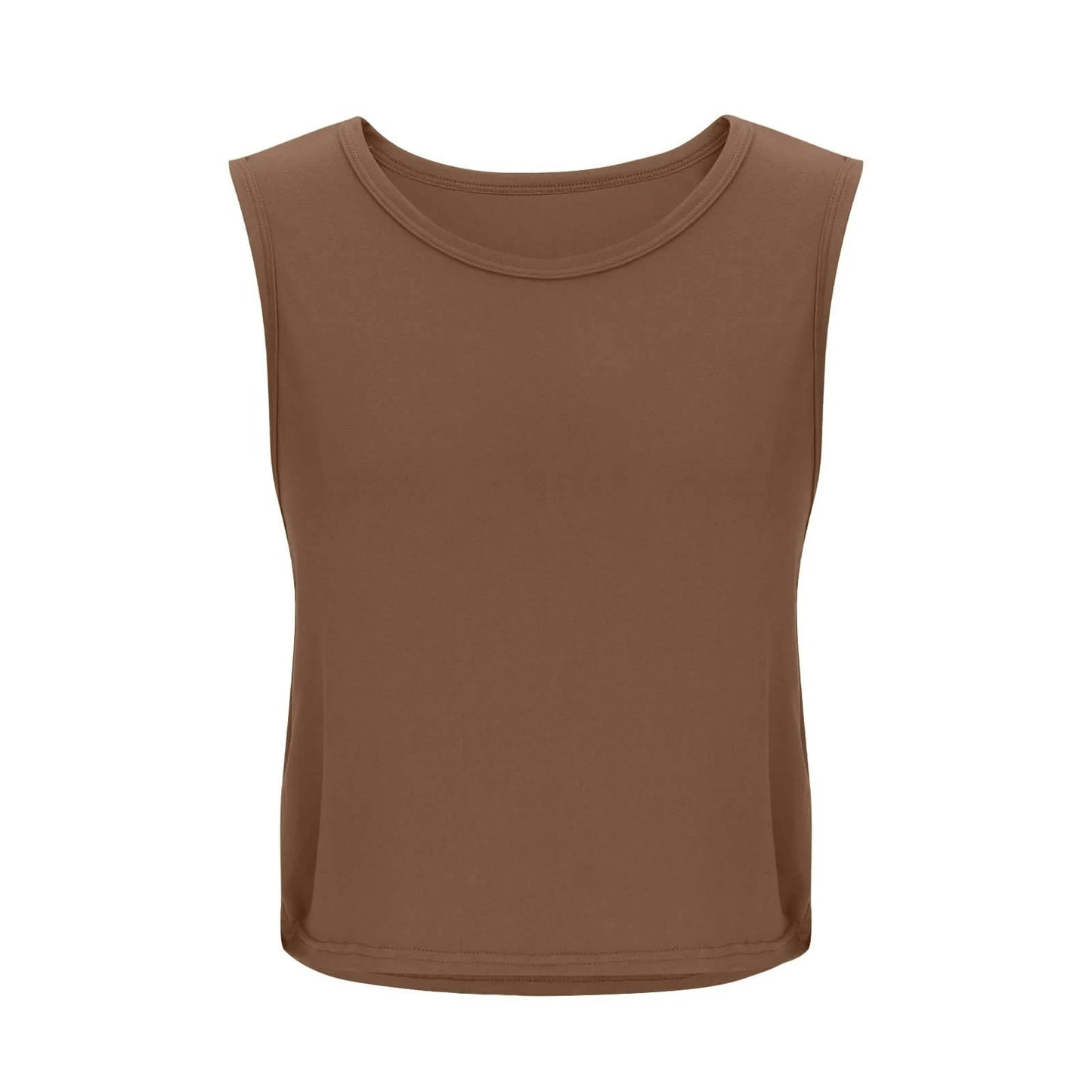 Women’s Sleeveless Breathable Workout Tank Top – Lightweight Yoga & Gym Crop Vest