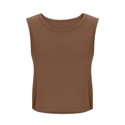 Women’s Sleeveless Breathable Workout Tank Top – Lightweight Yoga & Gym Crop Vest