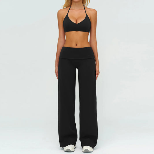 Women's Loose Fit Sportswear Set – Breathable Gym Clothes for Yoga & Outdoor Sports