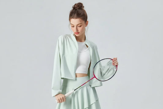 Women’s UPF 50+ UV Protection Tennis Jacket – Lightweight Cool-Fit Sports & Running Jacket