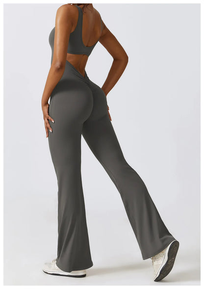 Women’s Seamless Fitness Jumpsuit – Stretch One-Piece Gym & Yoga Suit