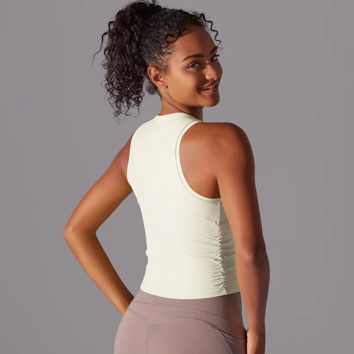 Women’s Sleeveless Gym Top – Slim Fit Quick-Dry Breathable Workout Vest