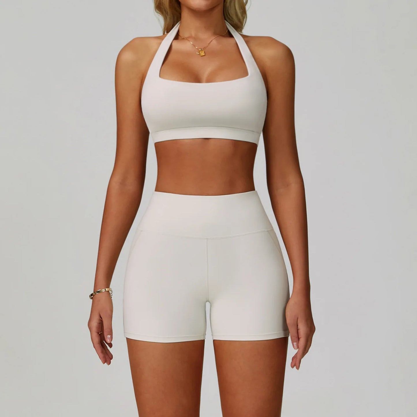 Yoga Set Women's Sportswear Yoga Suit Sports Top High Waist Leggings Two Piece Workout Clothes Fitness Gym Sets Athletic Wear