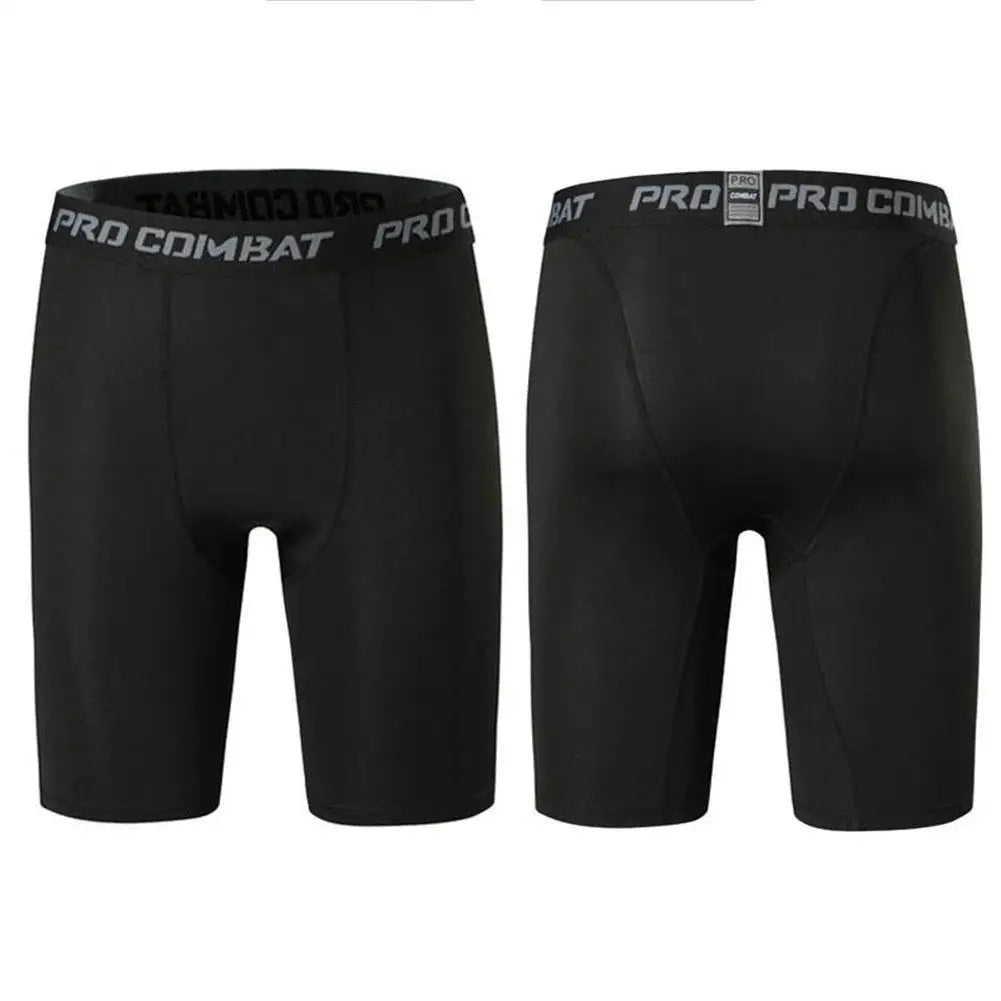 Men’s 2-in-1 Gym Shorts with Compression Tights – Bodybuilding Workout Training Shorts