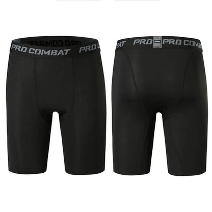 Men’s 2-in-1 Gym Shorts with Compression Tights – Bodybuilding Workout Training Shorts