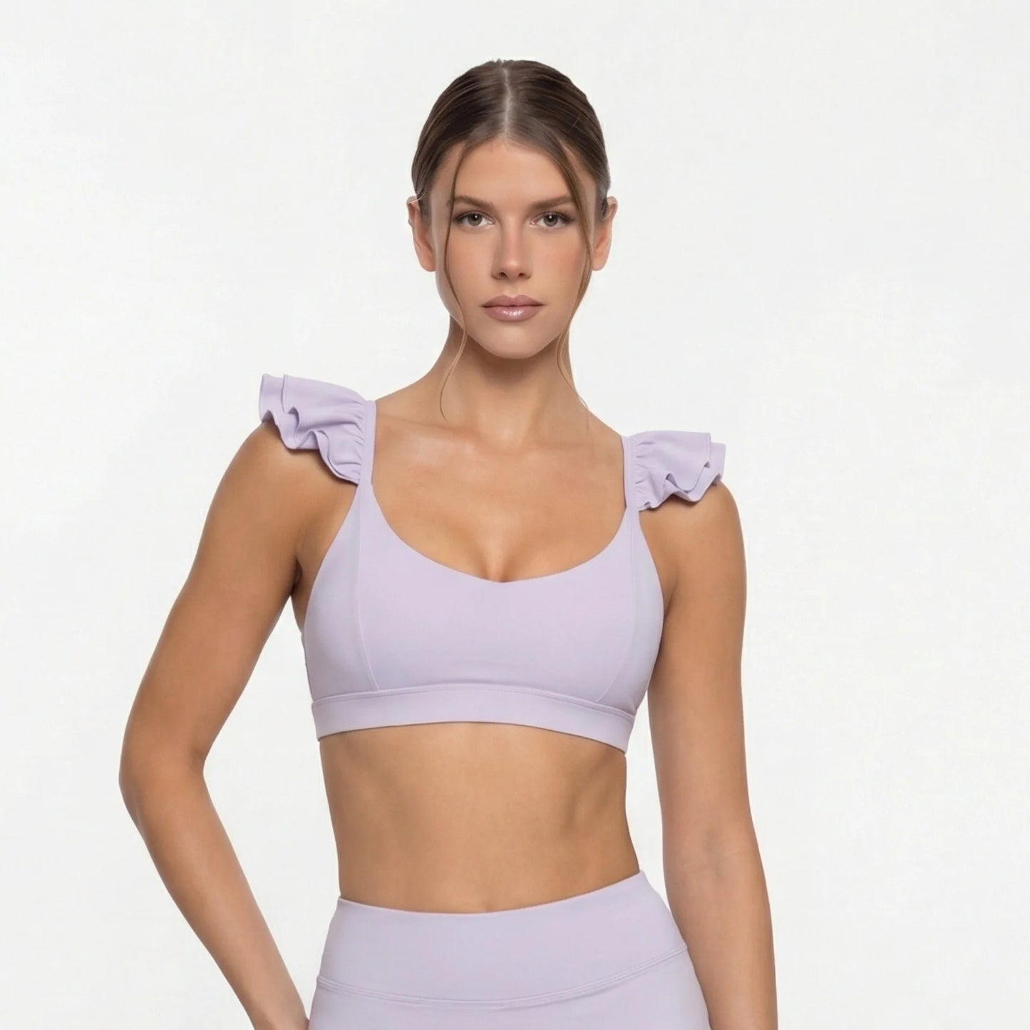 Women’s Workout Set – Anti-Exposure Yoga Bra & Skirt