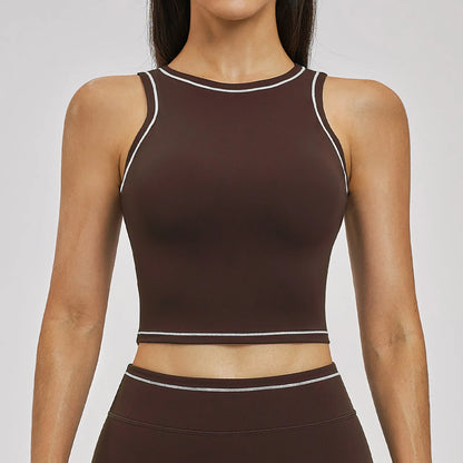 Women’s High Support Push-Up Sports Bra – Quick-Dry Workout Yoga Gym Tank