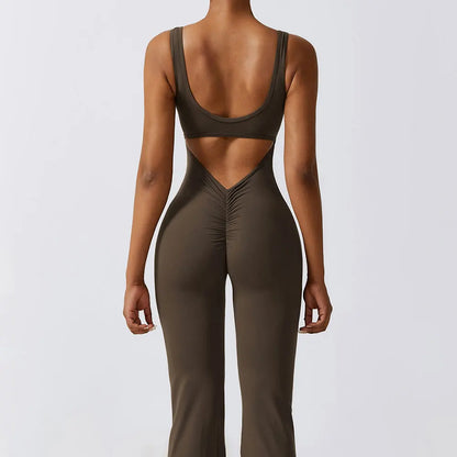 Women’s Seamless Fitness Jumpsuit – Stretch One-Piece Gym & Yoga Suit