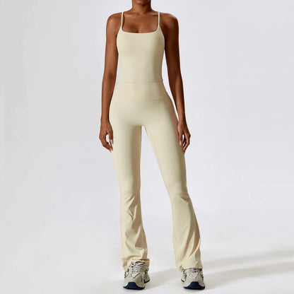 Women’s Seamless Activewear Set – Long Sleeve Crop Top & Sculpting Gym Leggings (2PCS)