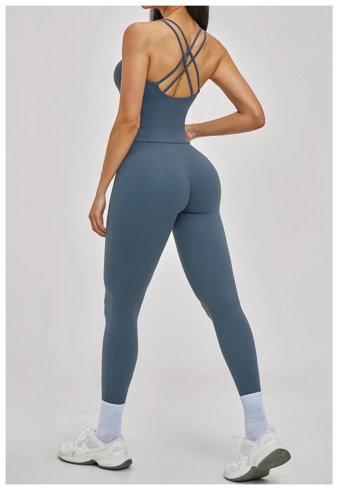 Women’s 2PCS Yoga Set – High Waist Leggings & Sports Bra Gym Workout Outfit