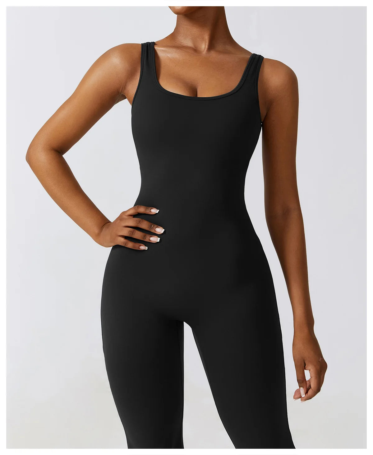 Women’s Seamless Fitness Jumpsuit – Stretch One-Piece Gym & Yoga Suit