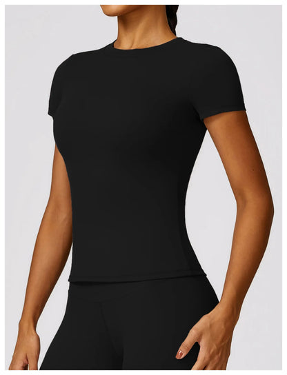 Women’s Athletic Gym T-Shirt – Breathable Quick-Dry Running & Workout Top