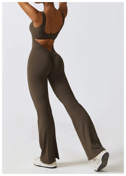 Women’s Seamless Fitness Jumpsuit – Stretch One-Piece Gym & Yoga Suit