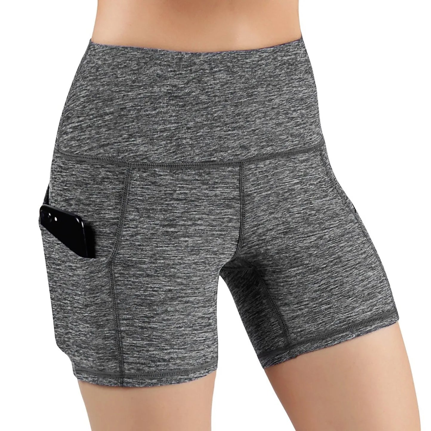 High Waist Yoga Shorts for Women with Pockets – Gym & Running