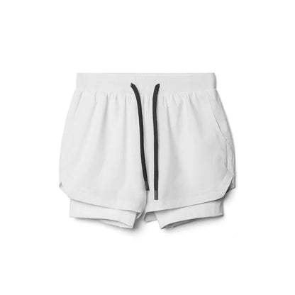 Men’s Double Layer Workout Shorts – Quick-Dry Gym, Running & Fitness Wear