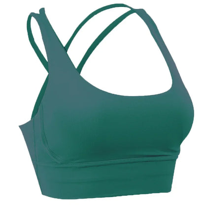 Cross Back Sports Bra for Women | Breathable Fitness & Yoga Top