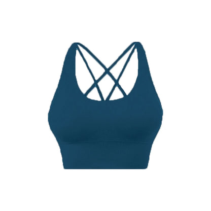 Cross Back Sports Bra for Women | Breathable Fitness & Yoga Top