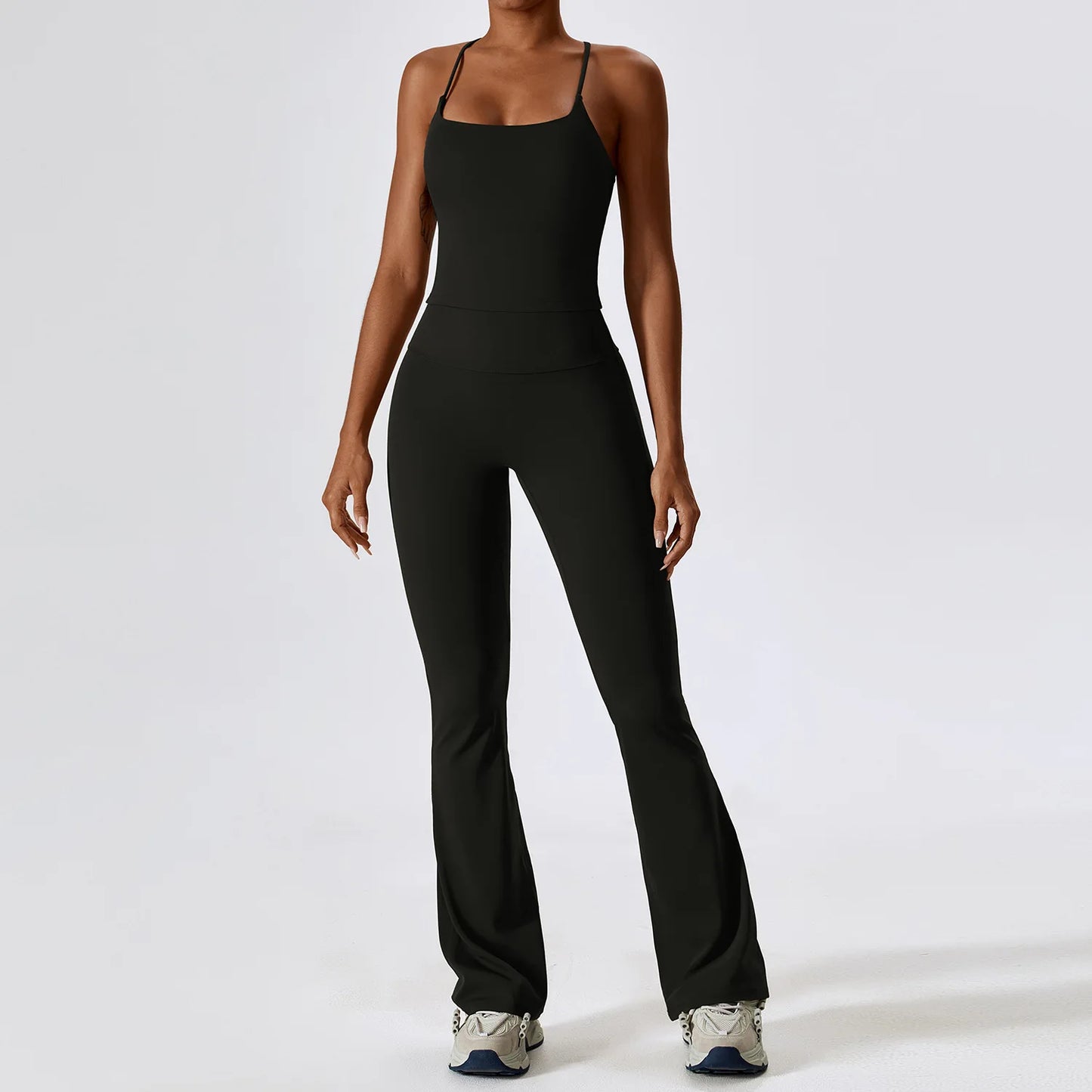 Women’s Seamless Activewear Set – Long Sleeve Crop Top & Sculpting Gym Leggings (2PCS)
