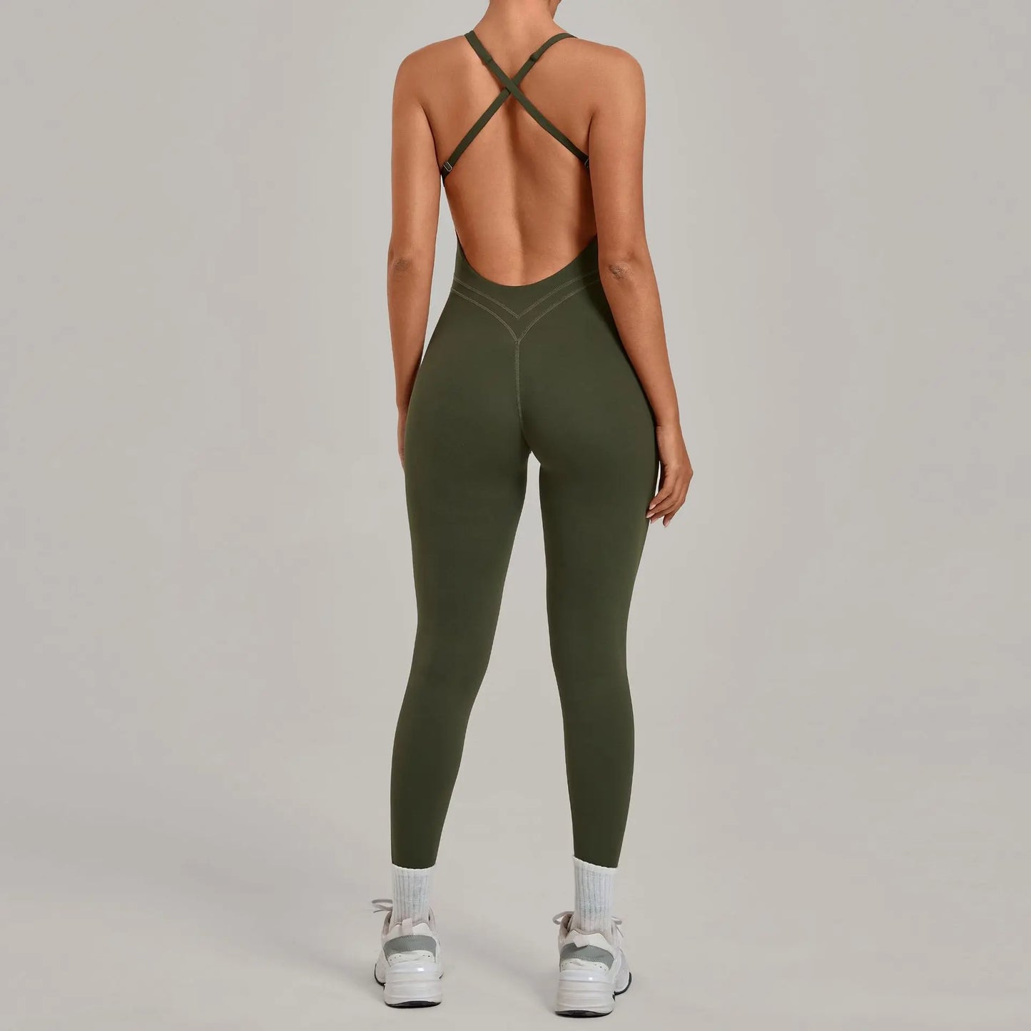 Women’s 2-Piece Gym Set – Padded Sports Bra & High-Waist Leggings Workout Outfit